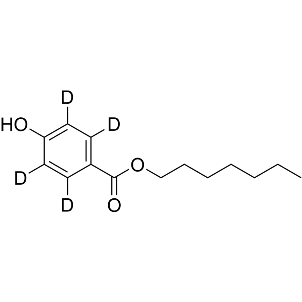 N-Heptyl 4-hydroxybenzoate-d4 (p-Oxybenzoesaureheptylester [German]-d4) 2708280-12-8